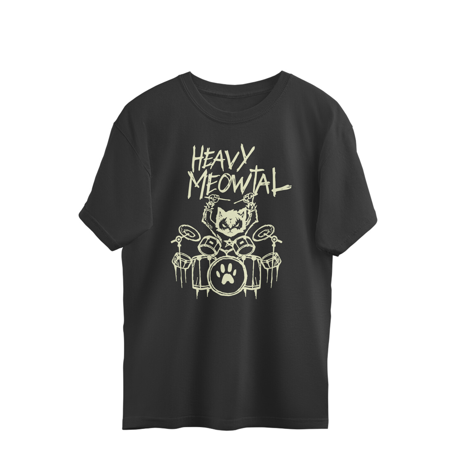 OVERSIZE BAND TEE THE CATS MEOW