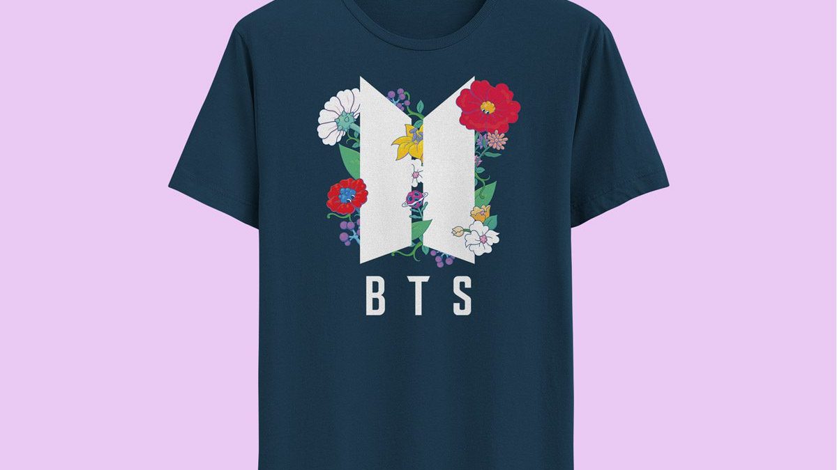 新品タグ付き！未開封！BTS LOVE YOURSELF 公式 ツアーTシャツ btsflowerwithlogo-1200x675.jpg