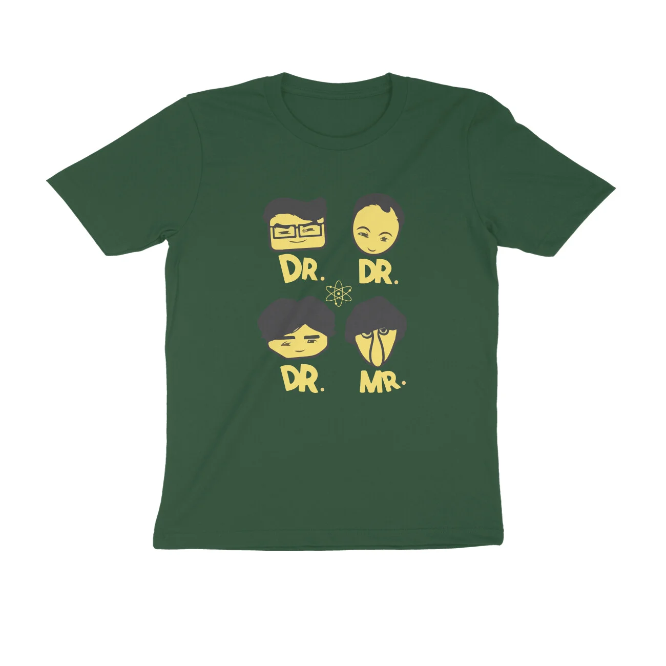 front-625727a91a1f8-Olive_Green_S_Men_Round.jpg The Big Bang Theory T-Shirt | Doctor Mister - Image 1