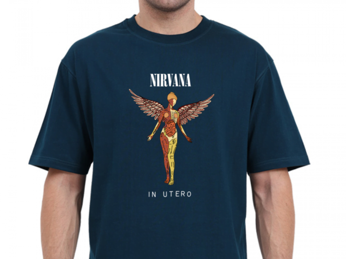 Nirvana Oversized T Shirt | In Utero Dark - Wittee