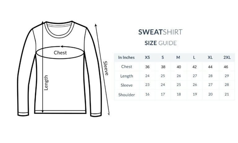 sweatchart size