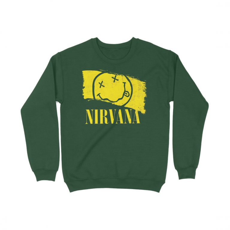 nirvana sweatshirt | paintbrush effect
