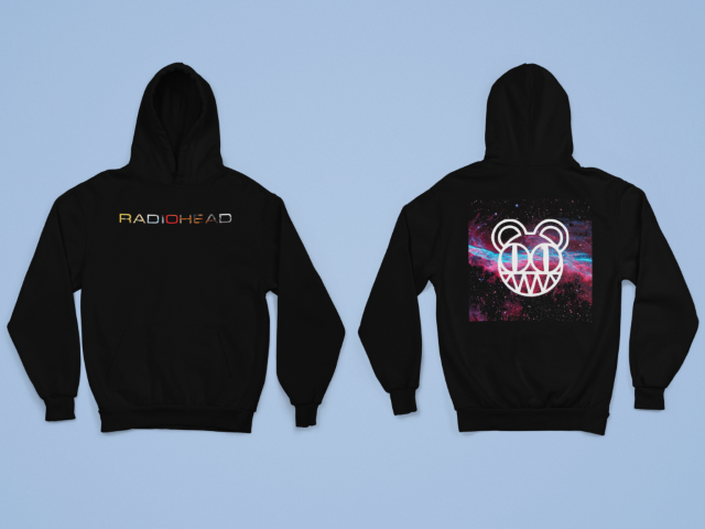 radiohead hoodie (both sides)