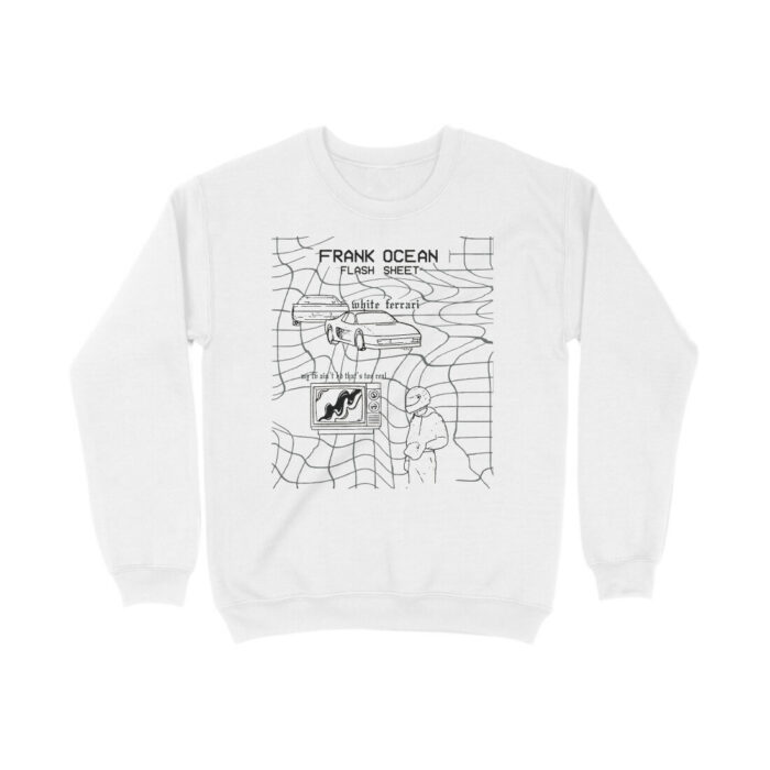 frank ocean sweatshirt | white ferrari