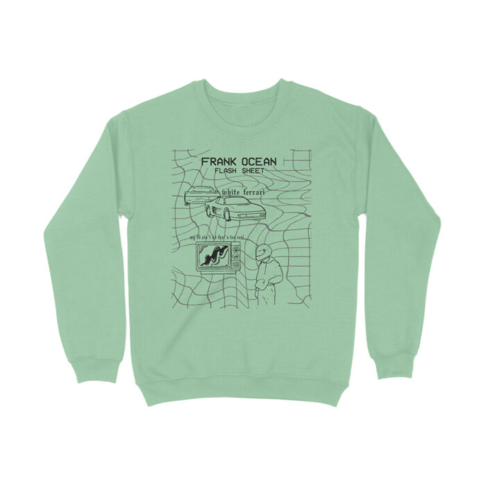 frank ocean sweatshirt | white ferrari