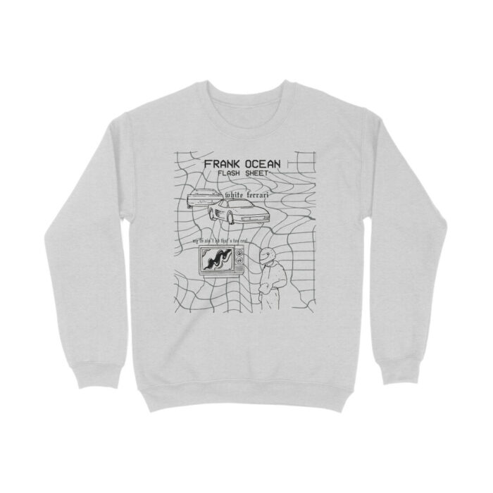 frank ocean sweatshirt | white ferrari