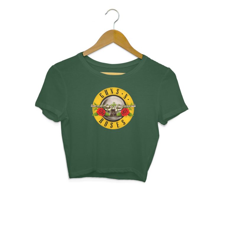 guns n roses crop top