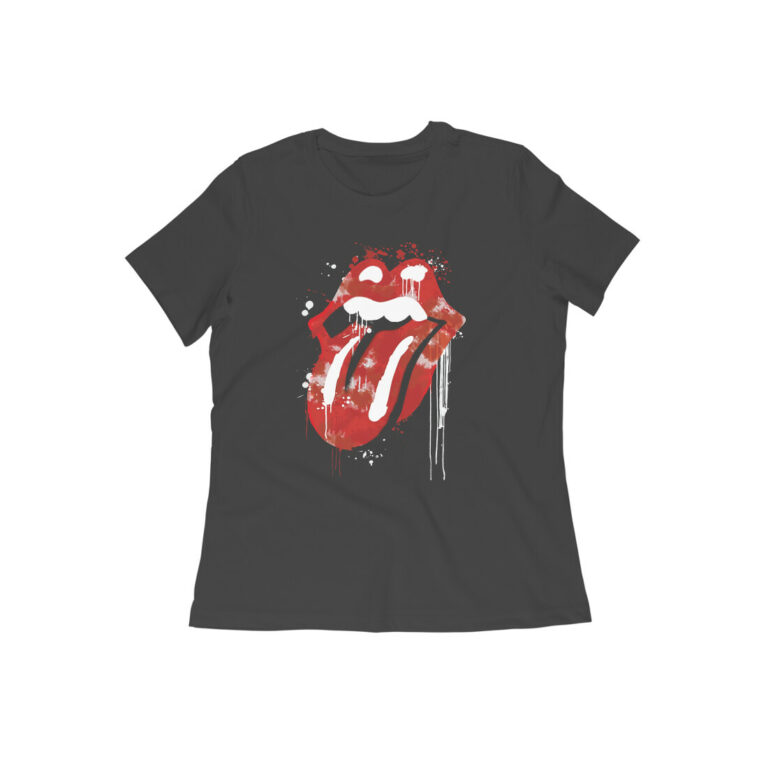 the rolling stones t shirt | drip paint