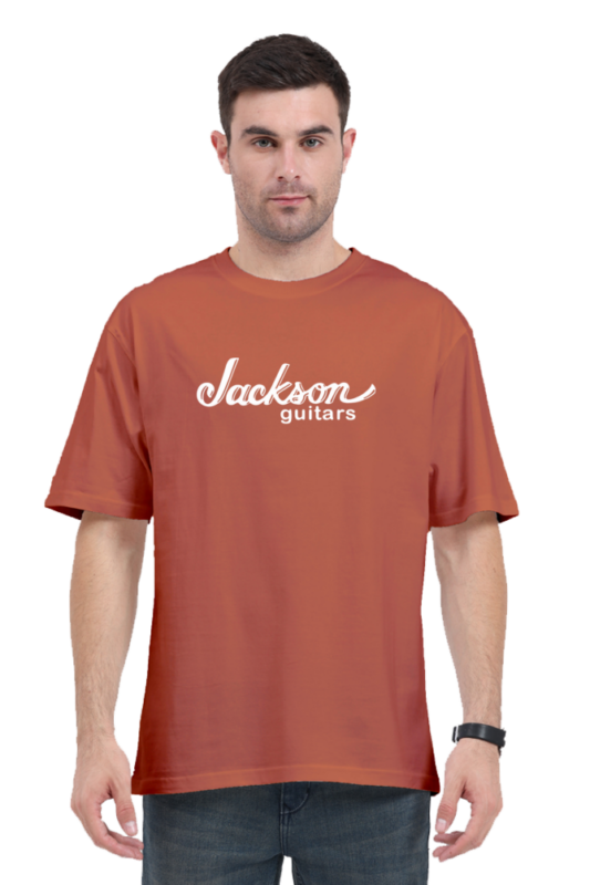 Size XL Coral Oversized T-Shirt | Jackson Guitars