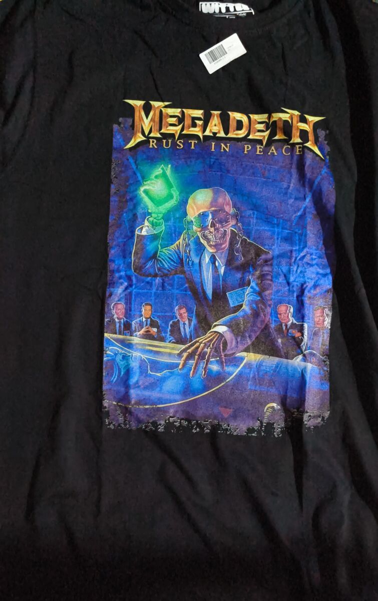 megadeth t shirt | rust in peace
