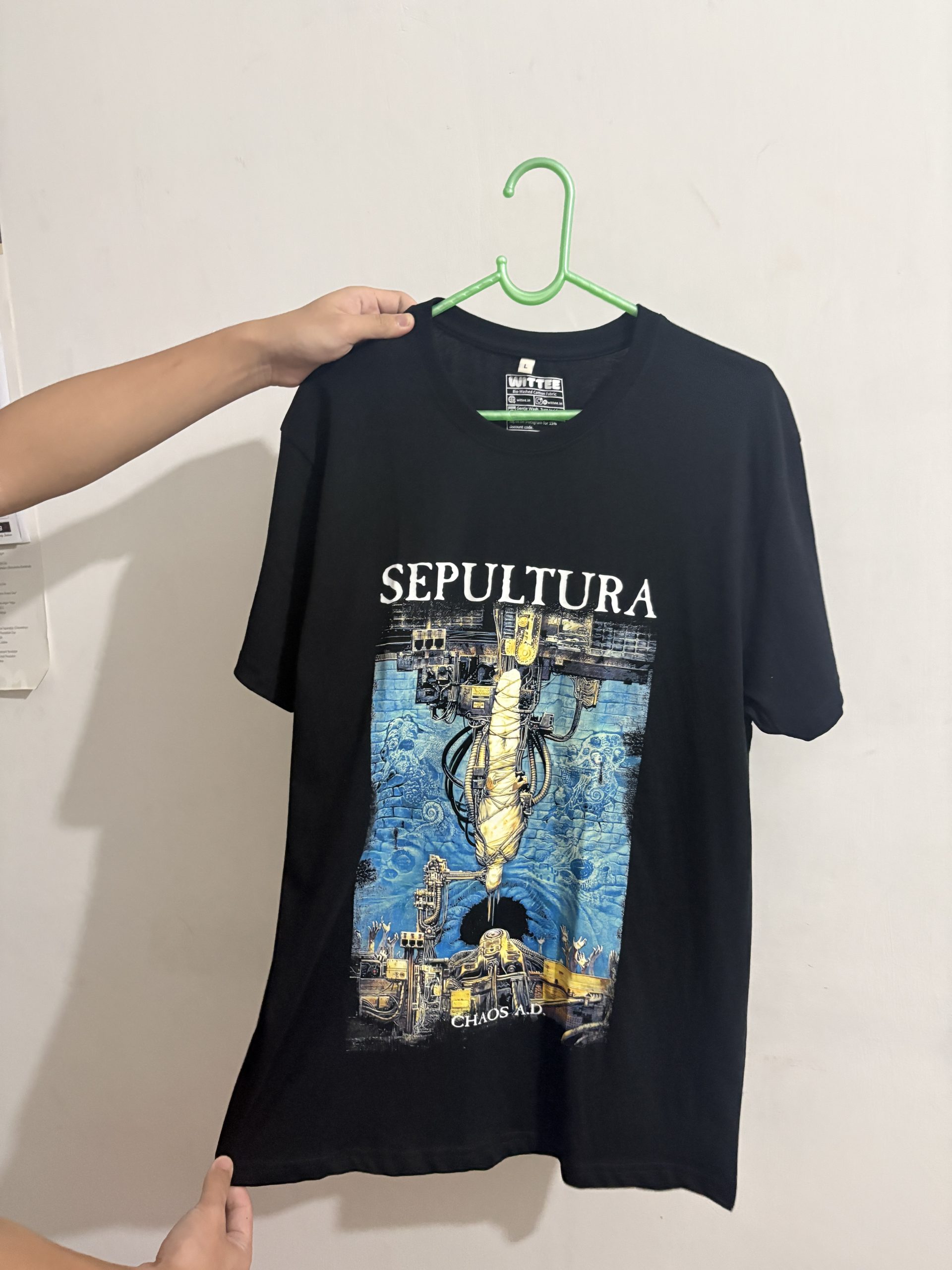 Click to view full screen sepultura t shirt | chaos a.d.