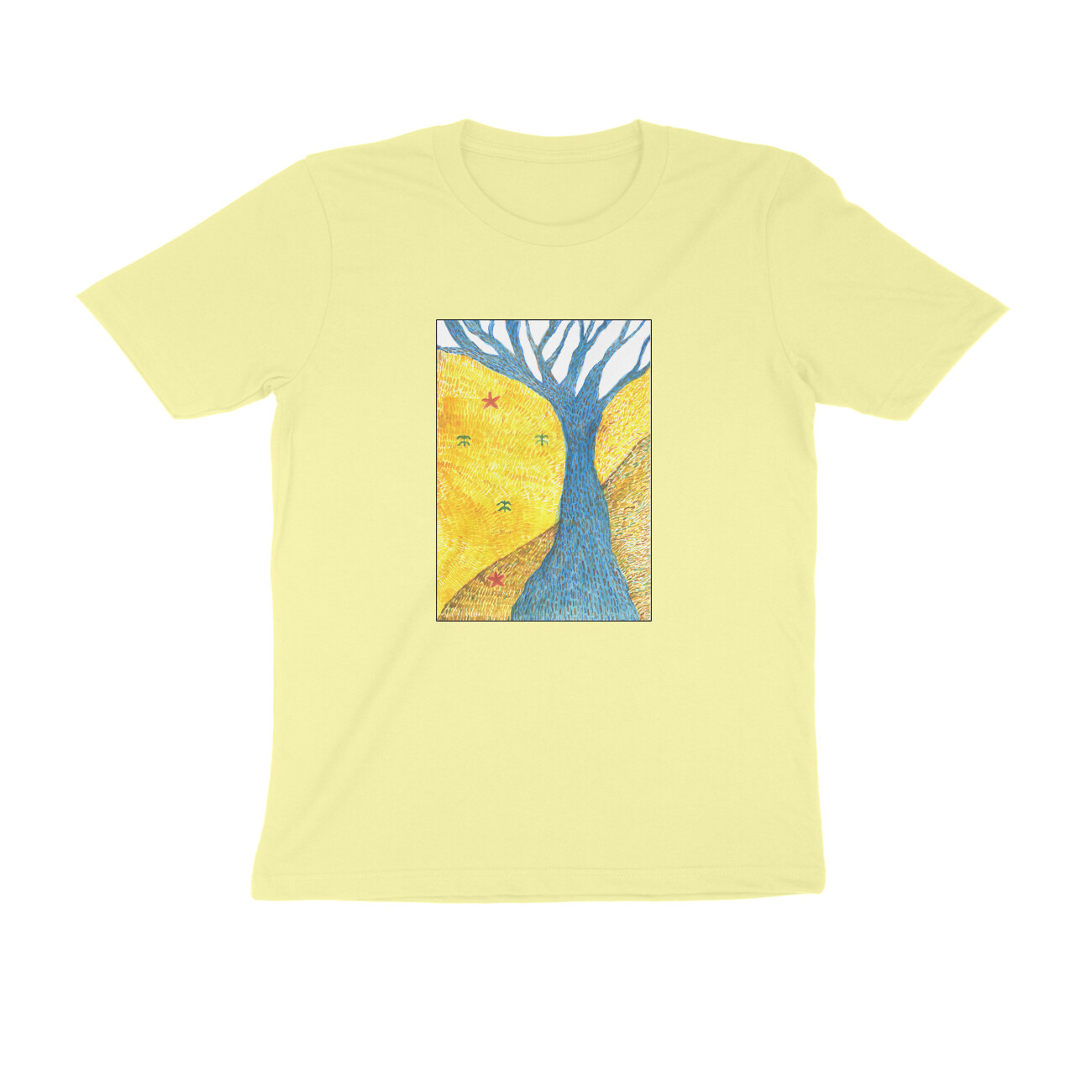front-6482717fadfff-Butter_Yellow_S_Men_Round.jpg artwork t shirt | yogesh