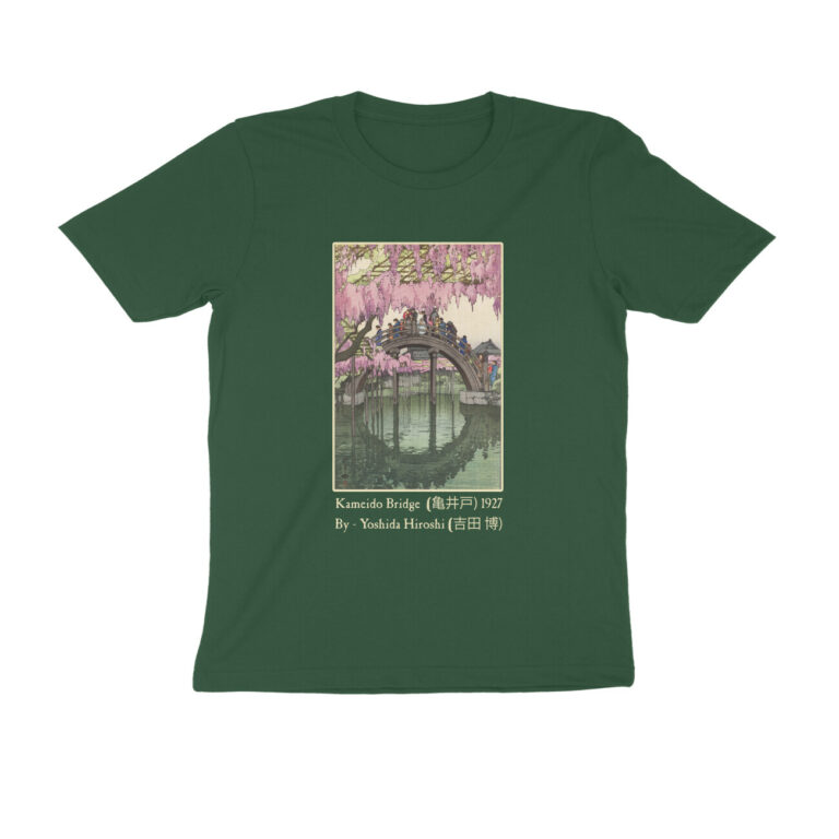japanese art t shirt | kameido bridge