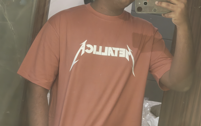 Click to view full screen metallica oversized t shirt | minimalistic