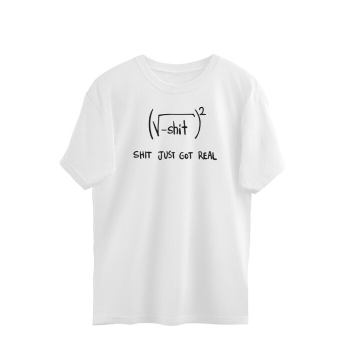 funny oversized t shirt | maths joke