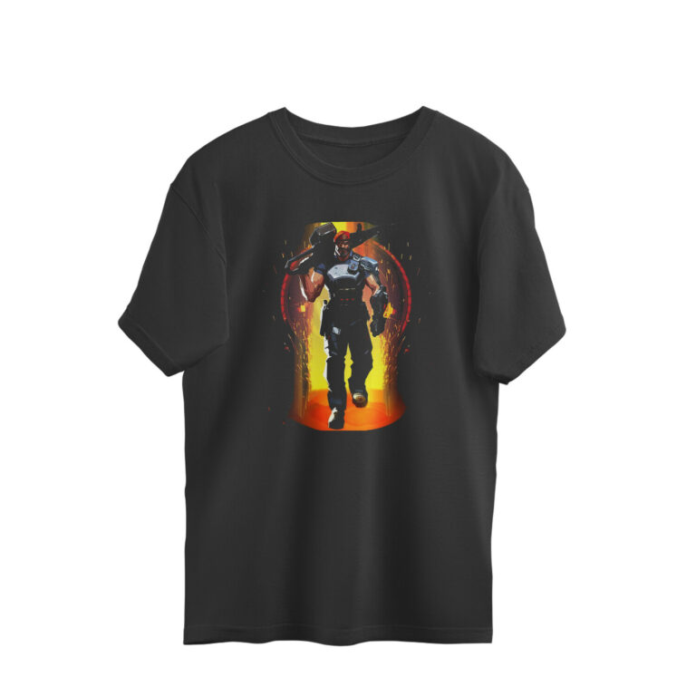 gaming oversized t shirt | valorant (both sides)