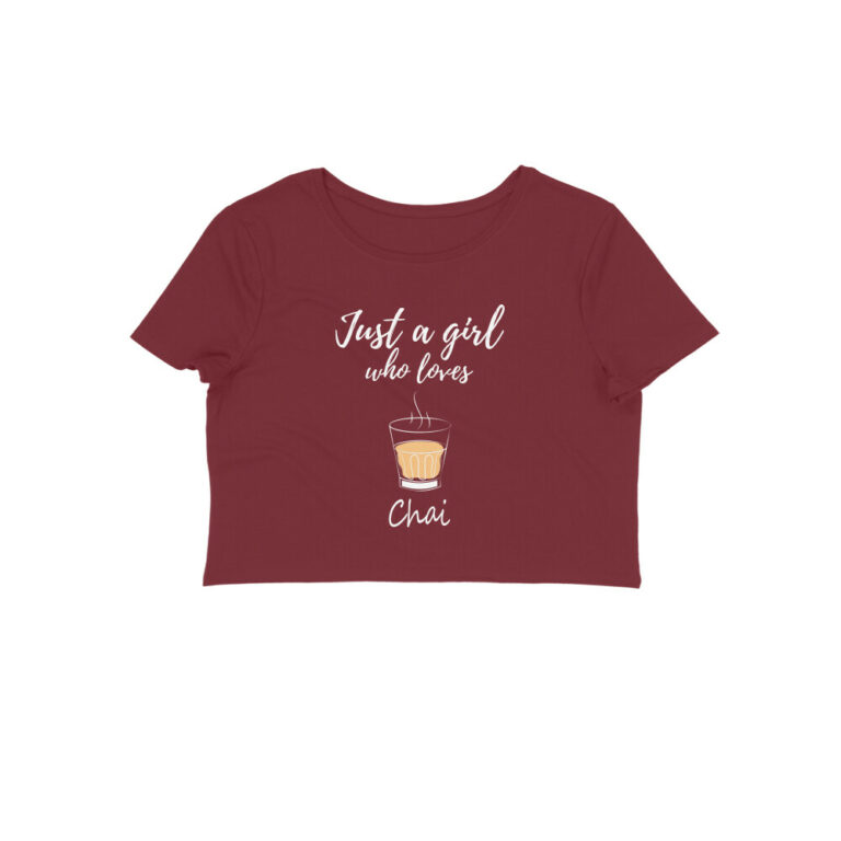 chai lover crop top | tea lover
