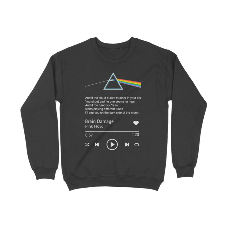 pink floyd sweatshirt | music player style