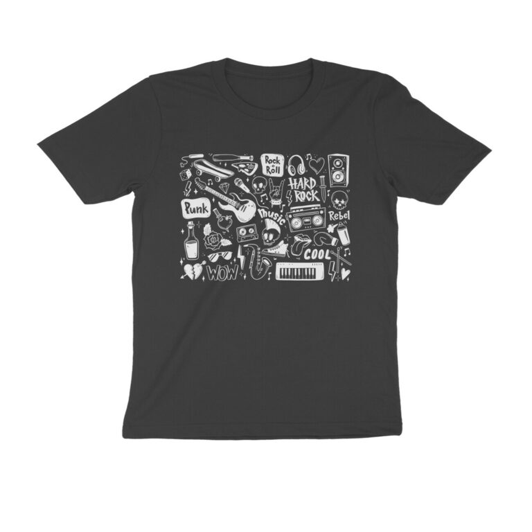 rock n metal doodle t shirt