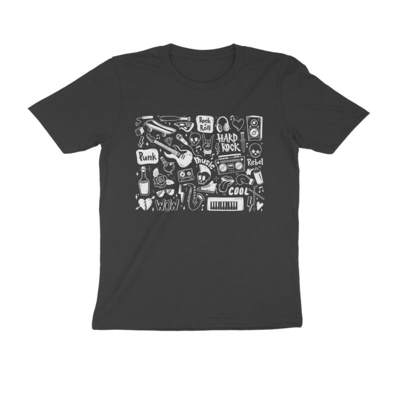 rock n metal doodle t shirt