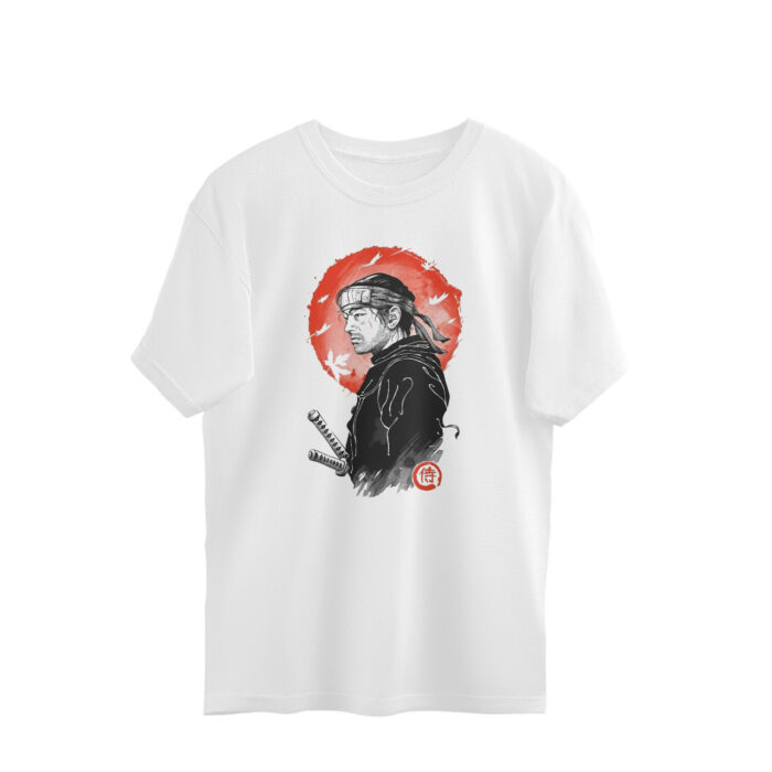 ghost of tushima gaming oversized t shirt