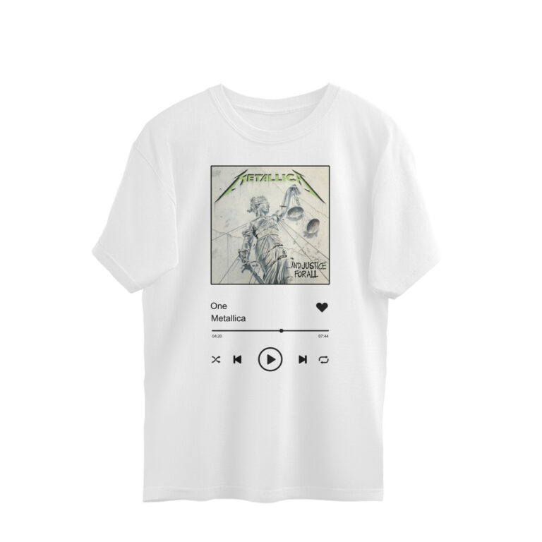 metallica oversized t shirt | justice for all spotify