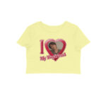 i love my boyfriend crop top