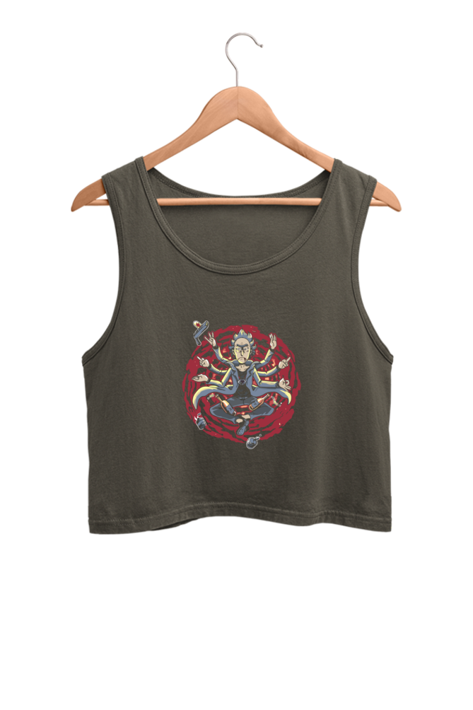 rick x strange doctor crop tank