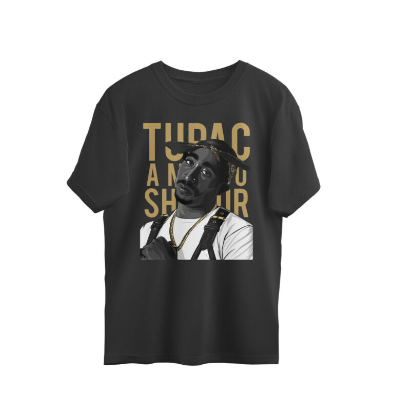 tupac shakur oversized t shirt (large print)