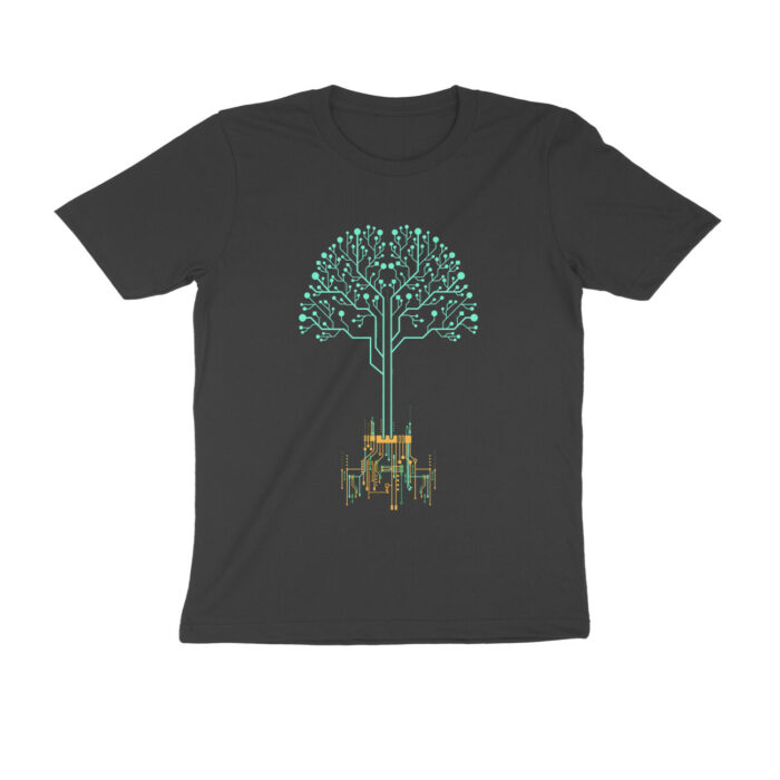 aesthetic nerdy t shirt | information tree line art