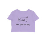 funny crop top in light colors | maths