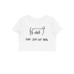 funny crop top in light colors | maths