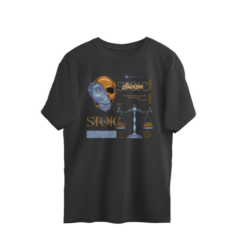 stoic oversized cool t shirt | philosophy t shirt