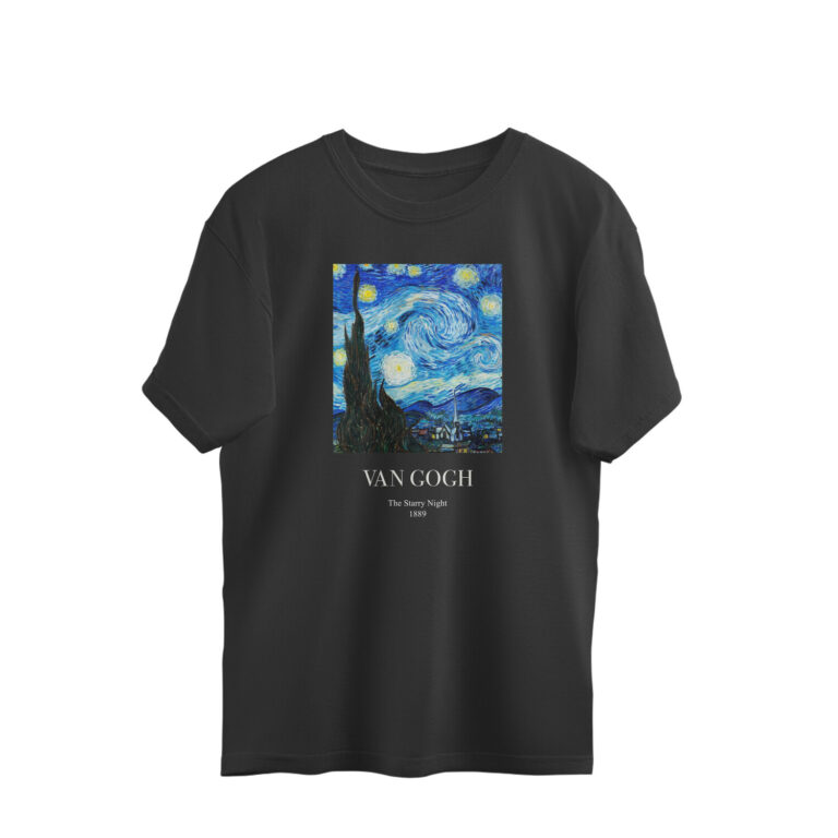 van gogh oversized t shirt | starry night
