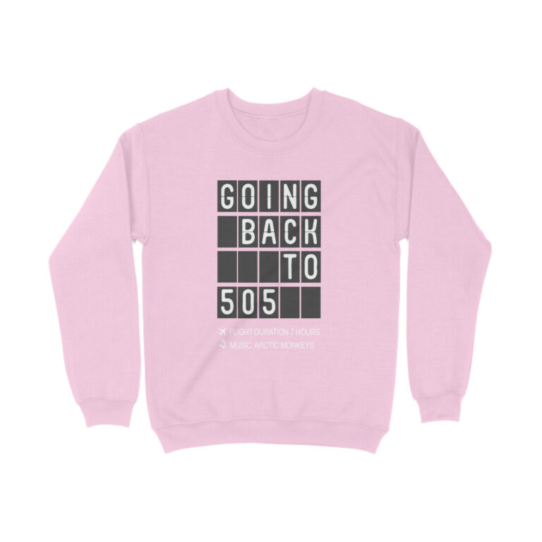 arctic monkeys sweatshirt | going back to 505