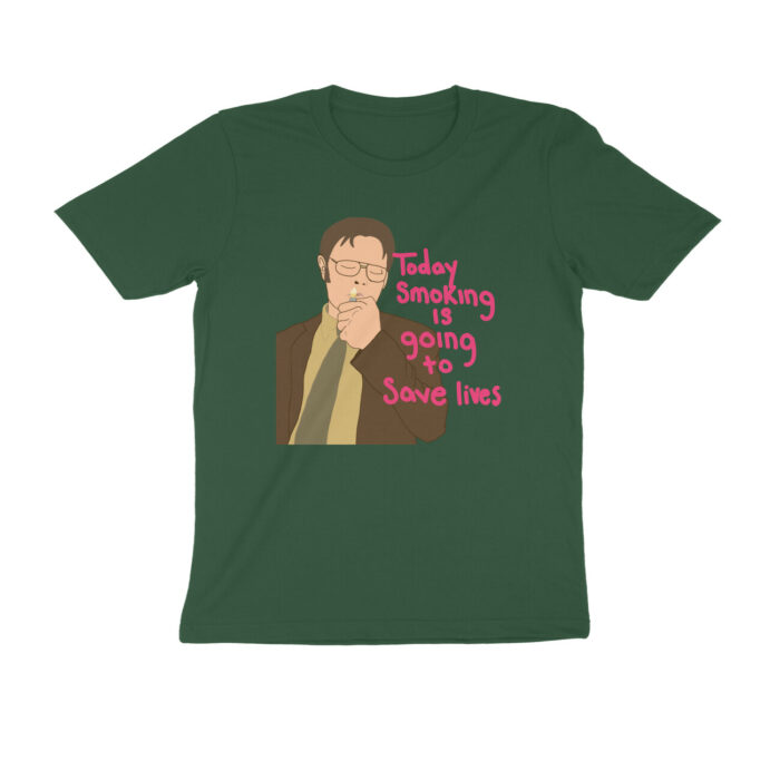 the office t shirt | dwight smoking