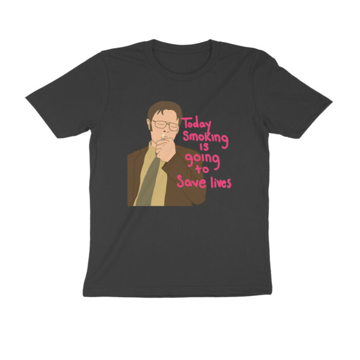 the office t shirt | dwight smoking