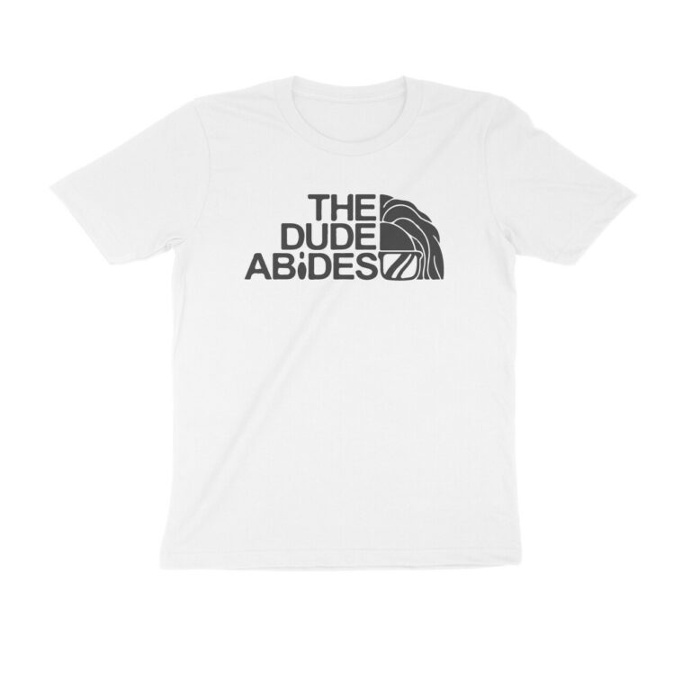 the big lebowski t shirt | dude abides (light colors)