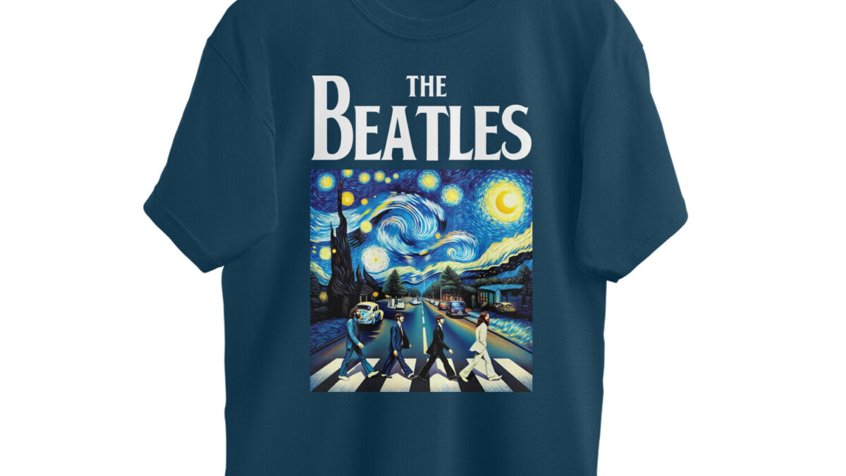 The Beatles Oversized T-Shirt | Starry Night - Wittee