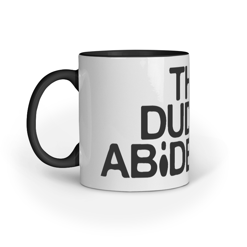 the big lebowski coffee mug | dude abides