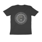 yin yang geometric mandala art t shirt