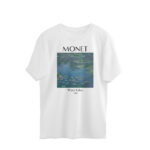 classical art oversized t shirt | monet, lillies