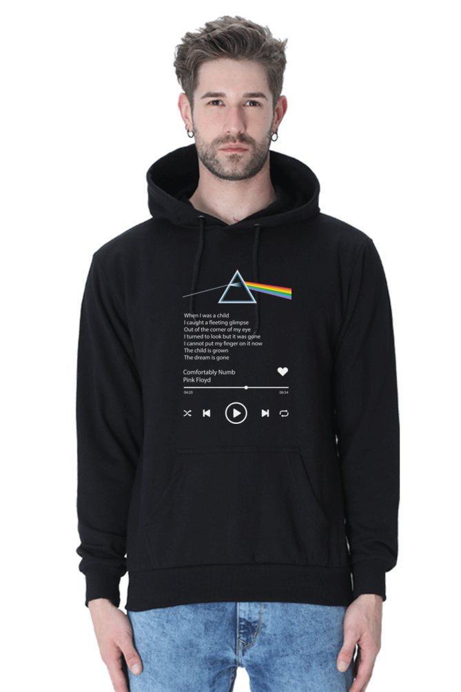 Black comfortably numb hoodie (size upto 3xl)