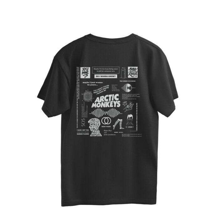 arctic monkeys oversized ultimate t shirt (both sides)