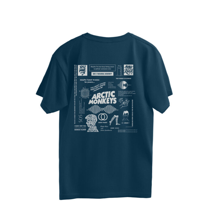 arctic monkeys oversized ultimate t shirt (both sides)