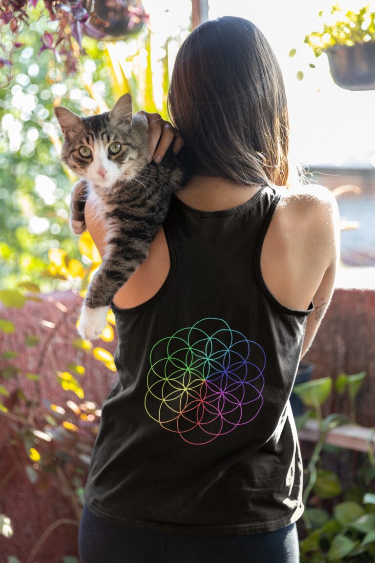coldplay womens tank top (back print)