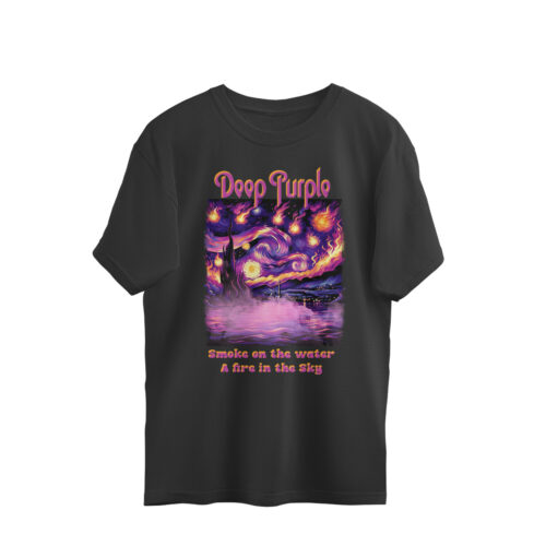 deep purple oversized t shirt | smoke on the water