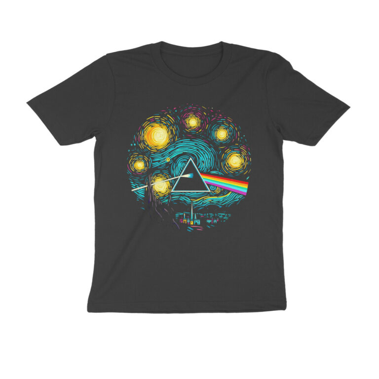 pink floyd x starry night t shirt