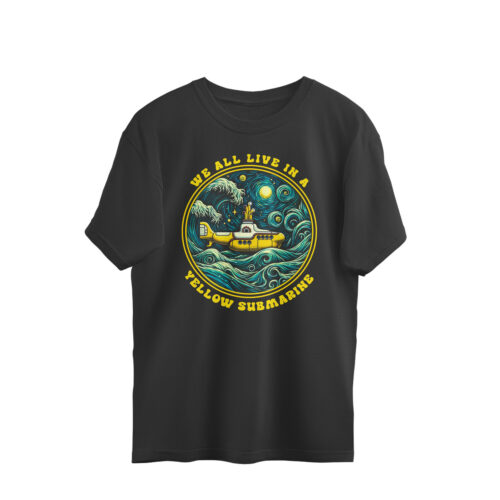 the beatles oversized t shirt | yellow submarine x starry night