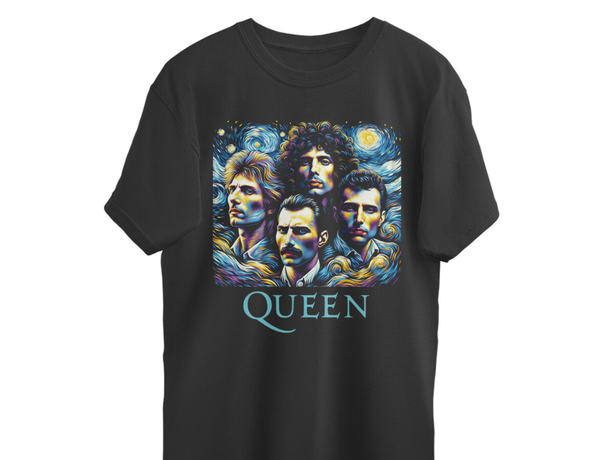 Queen Band Oversized T-Shirt Starry Night Wittee
